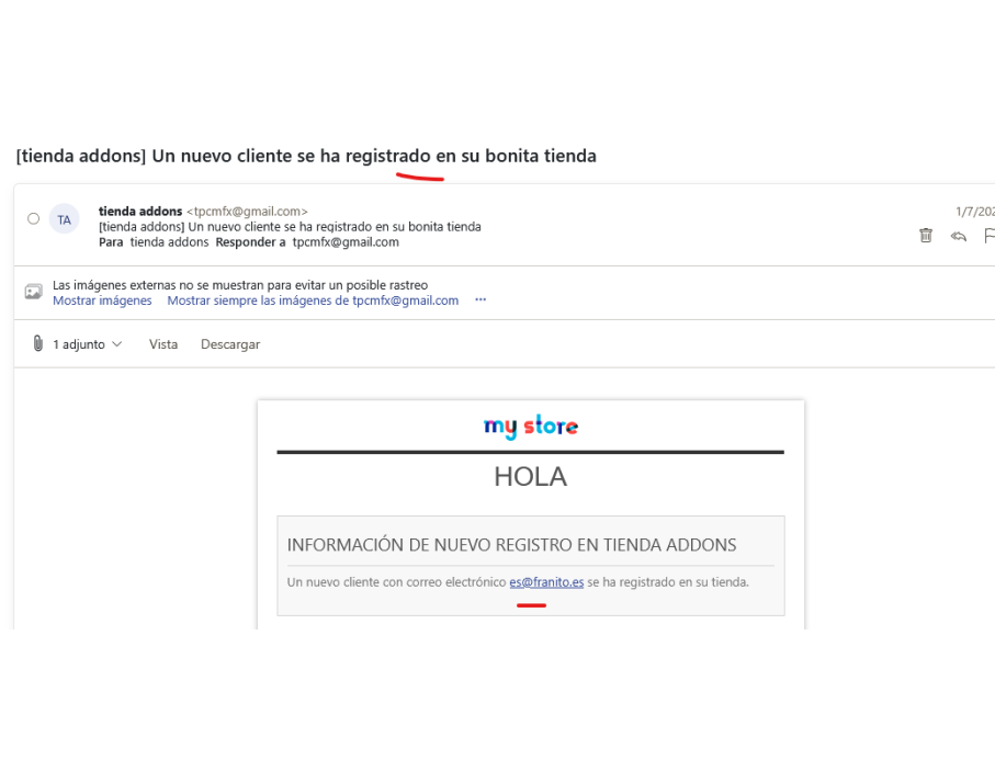 ejemplo de email, correo administrador
