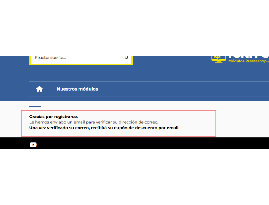 texto después registro