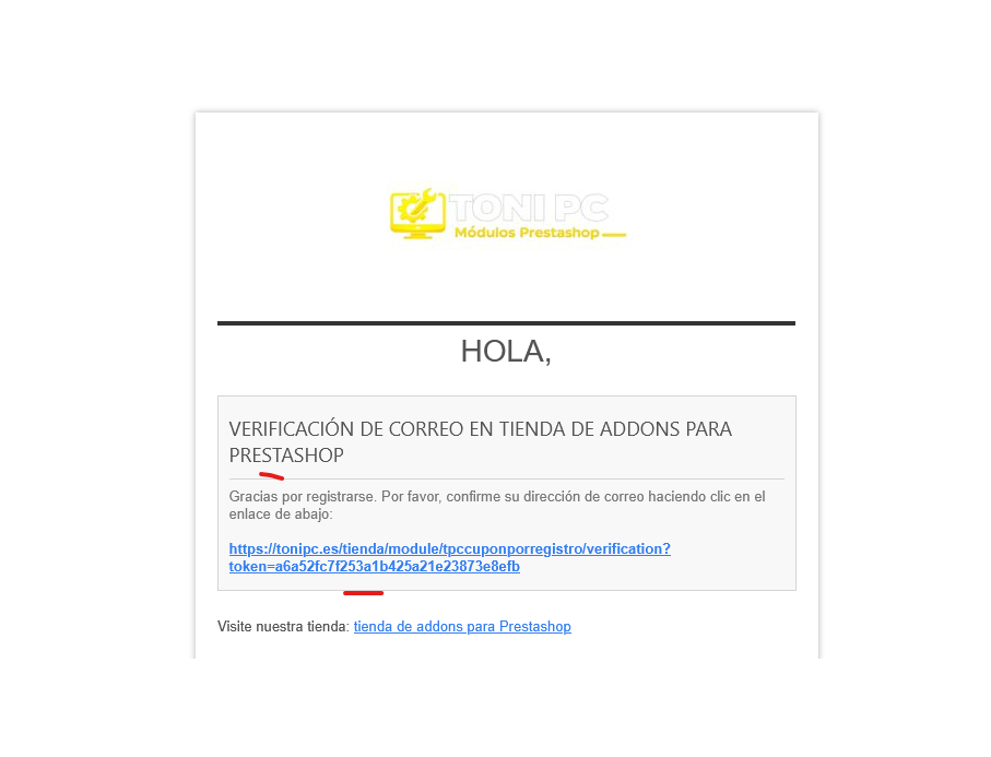 1er email