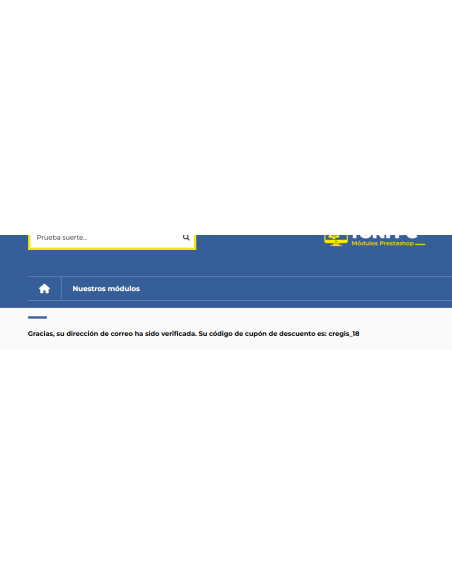 después de validar el email con el link enviado