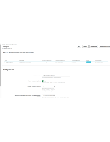 Opciones config1