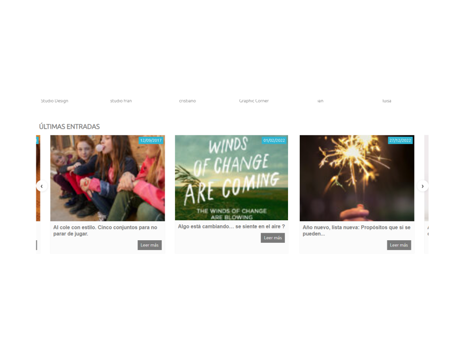 Vista en home slider idioma ES