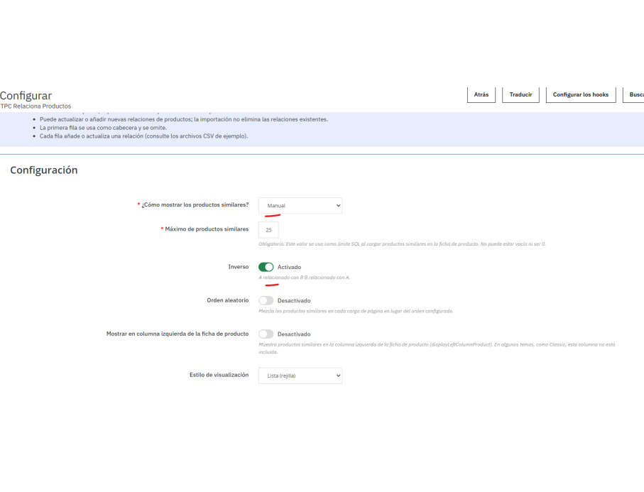 Relaciona productos o Productos similiares a tu gusto | Módulos Toni PC