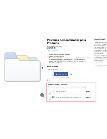 Compra también, añadelos con tu producto principal  | Módulos Toni PC