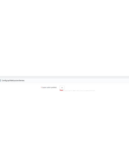 cada cuantos pedidos el cupón (recurrente)