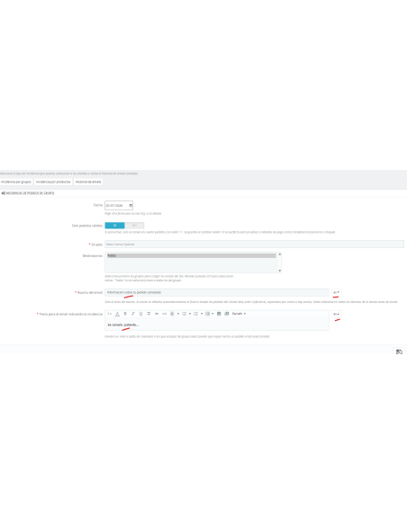 en multiidioma, asunto y texto email en todos los idiomas(2)
