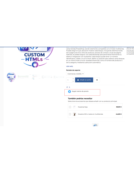 seguir alerta de precio de producto