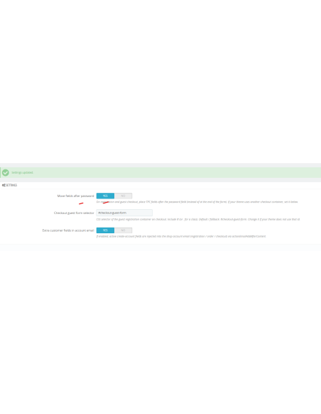 opciones adicionales: en registro después del campo password