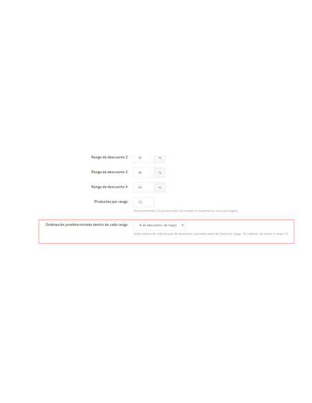 administrador escoge ordenación predeterminada