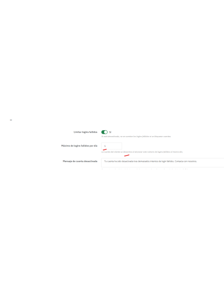 Ejemplo logins fallidos, 5 por dia