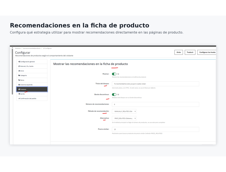 ficha producto back