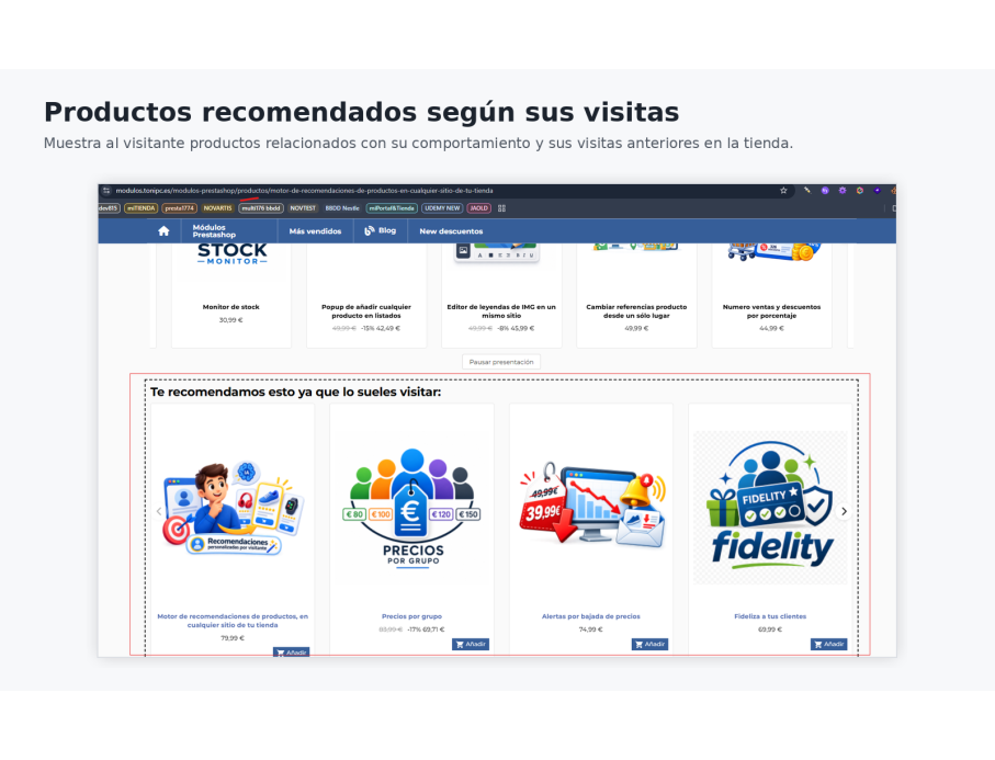 ficha producto front
