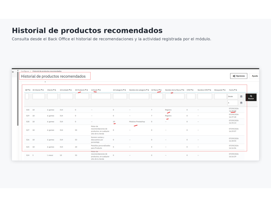historial, adminController