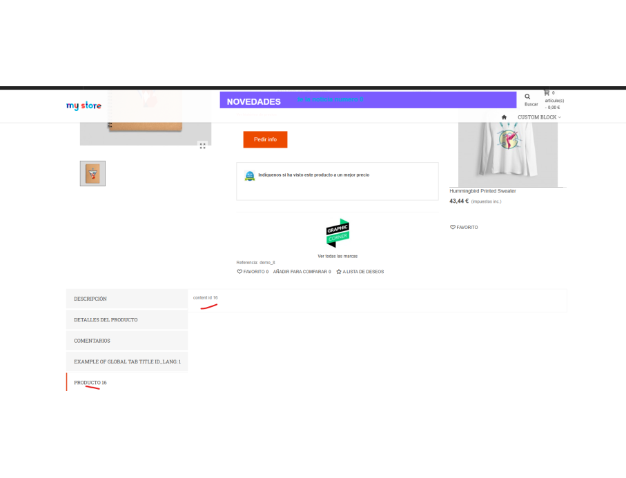 varios Tabs en presta1.7