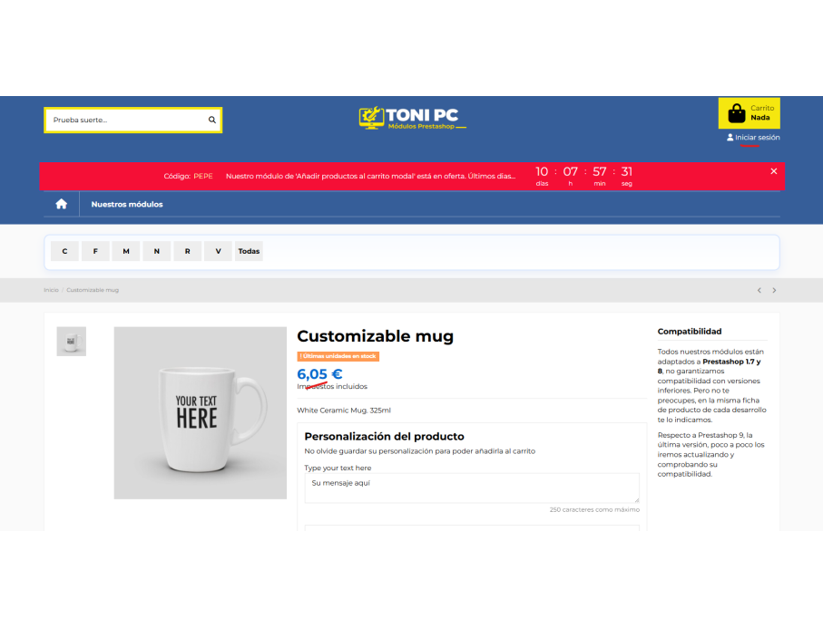 precio x grupo configurado ya visible en el front(visitante, no requiere logeuo)