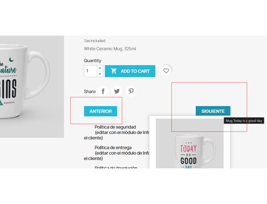 Anterior y posterior en hook productAdditionalInfo