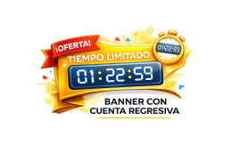 Banner con countdown para tu tienda